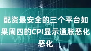 配资最安全的三个平台如果周四的CPI显示通胀恶化