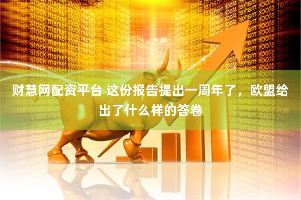 财慧网配资平台 这份报告提出一周年了，欧盟给出了什么样的答卷